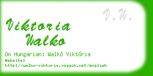 viktoria walko business card