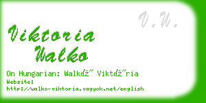 viktoria walko business card